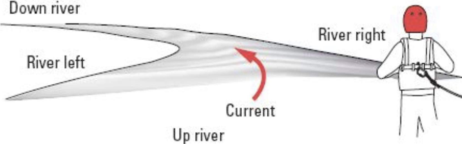 A diagram showing various water terms